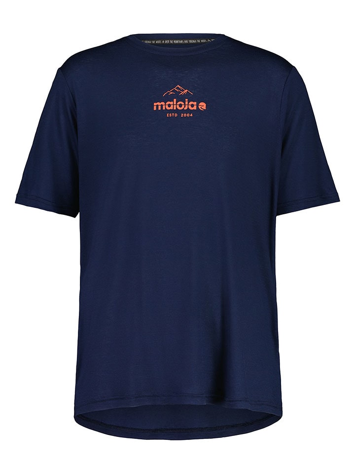 Maloja Funktionsshirt "KalimbergM. Puzzle 1" in Dunkelblau - L