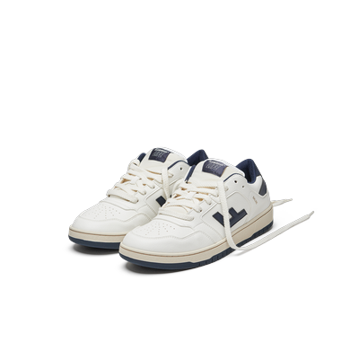 Sneaker FLAMINGOS LIFE "SALINE", Herren, Gr. 46, weiß (weiß navy), Textil, Schuhe Sneaker