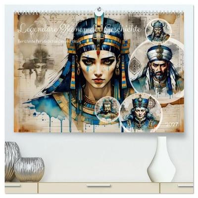 Legendäre Ikonen der Geschichte (hochwertiger Premium Wandkalender 2027 DIN A2 quer), Kunstdruck in Hochglanz
