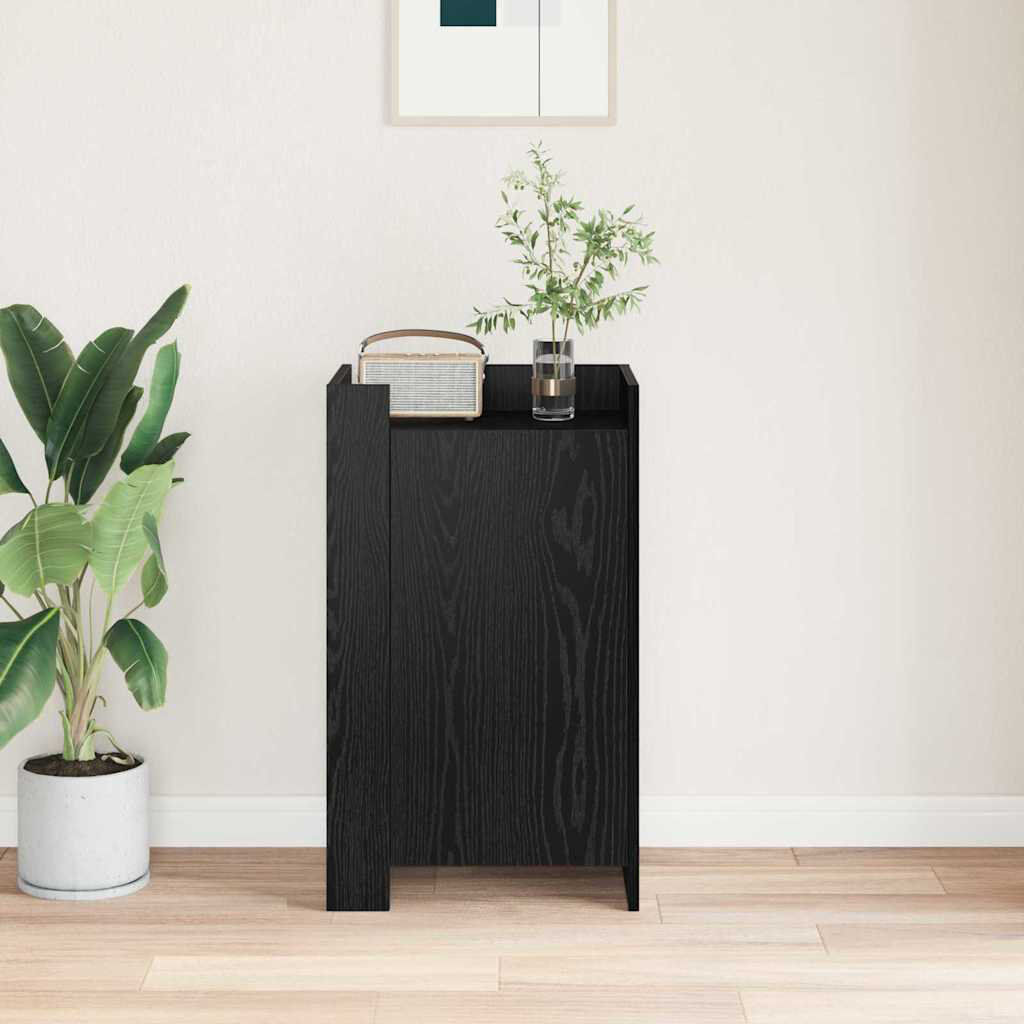 Lily Manor 45cm Sideboard Black Oak 75cm H X 45cm W X 35cm D