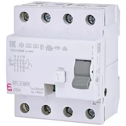 FI-Schalter EFI-4, 4-polig, 40A, 30 mA, Typ A, kurzzeit- verzögert