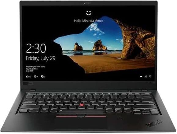 Lenovo ThinkPad x1 Carbon Gen 6 14” FHD Ultrabook - i7-8650U (4.2GHz), UHD Graphics 620, 16GB RAM, 256GB - Black, Used - Good