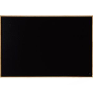 Bi-Office Kreidetafel New Basic PM39010115, schwarz, Wandtafel mit hellem Holzrahmen, 38,5 x 28,5 cm