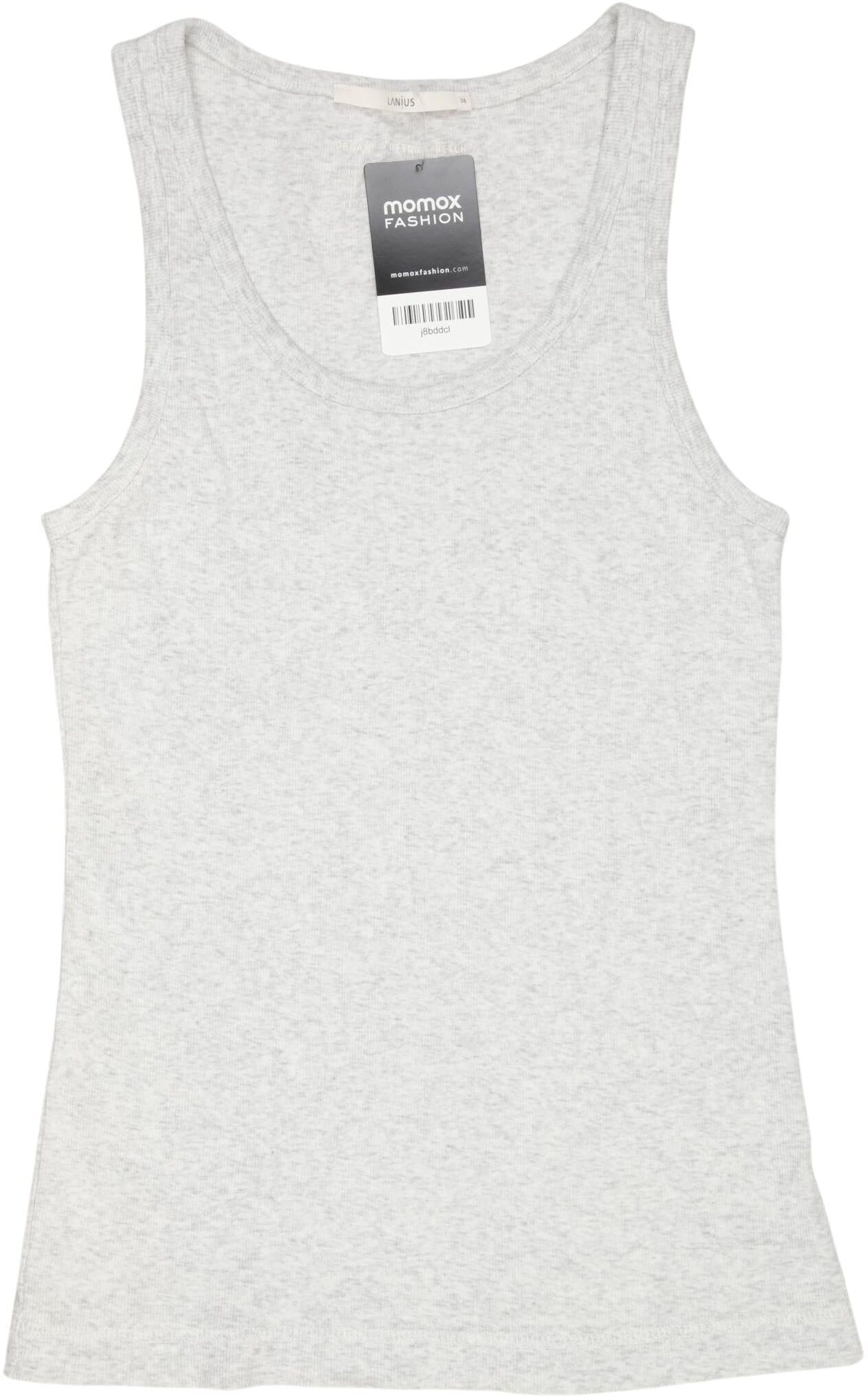Lanius Damen Top, Grau, Gr. EU 38, Baumwolle - Second Hand