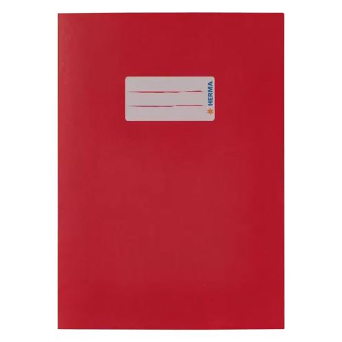 HERMA Heftumschlag glatt rot Papier DIN A5
