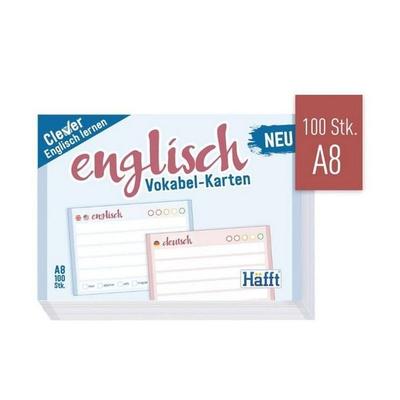 Vokabel-Karten Englisch 100 Stück A8