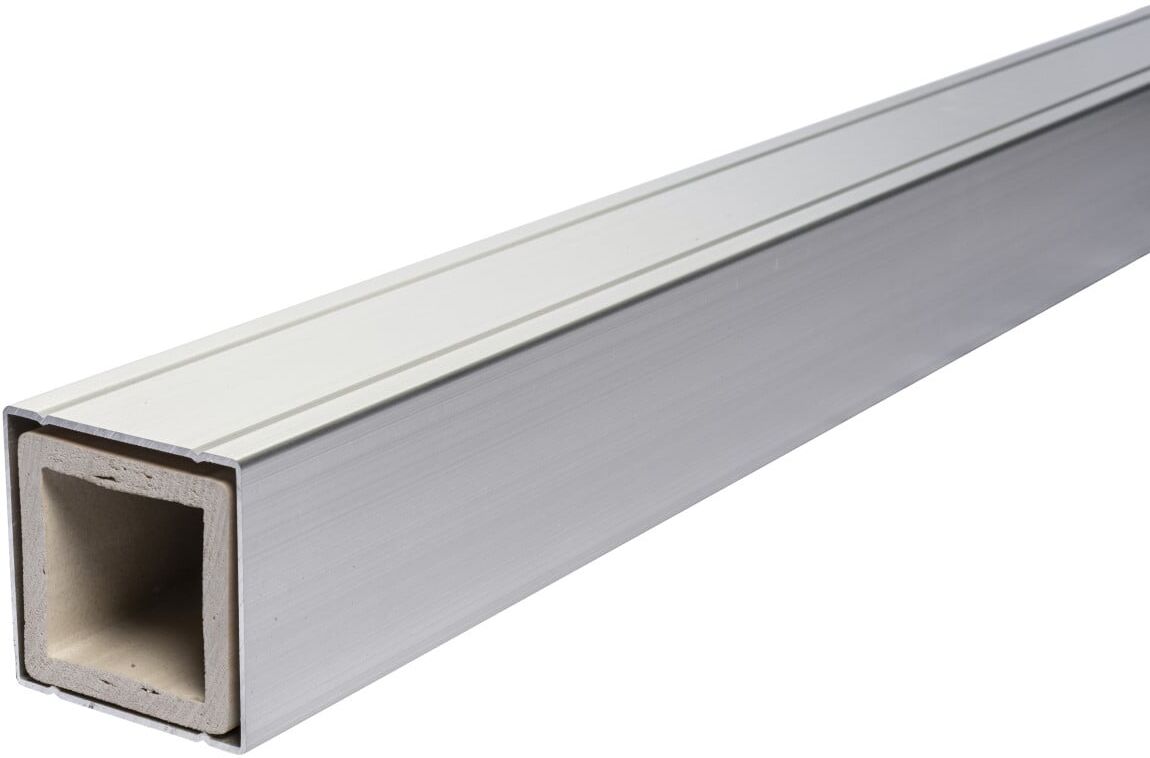 elephant Alupfosten 265 x 6,8 x 6,8 eloxiert mit Abdeckung