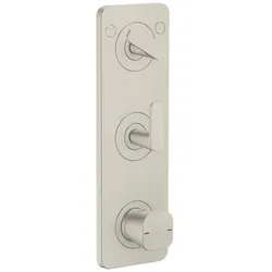 Hansgrohe Thermostat Modul 380/120 Unterputz FS Axor Citterio C 2 Verbr.edelstahl optik, 49700800 49700800