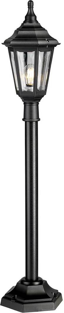 Elstead Lighting Kinsale buitenstaande kolomarmatuur, zwart, IP44, 118 cm