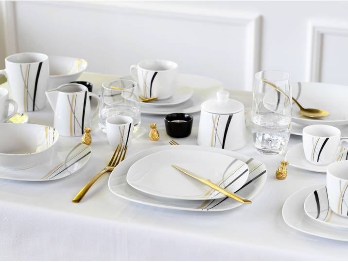 Service de table Square Line City 31 x 41 x 49cm Multicolore/Multicolore 62 éléments