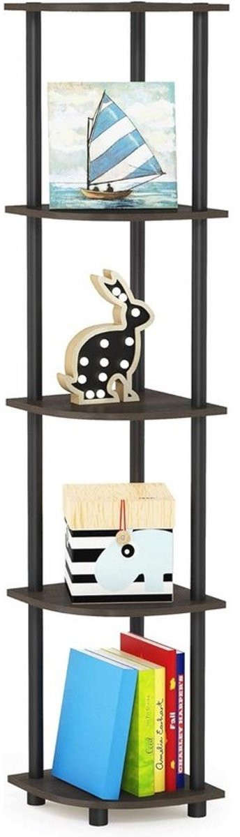 Multifunctioneel 5-laags hoekdisplayrek voor de woonkamer