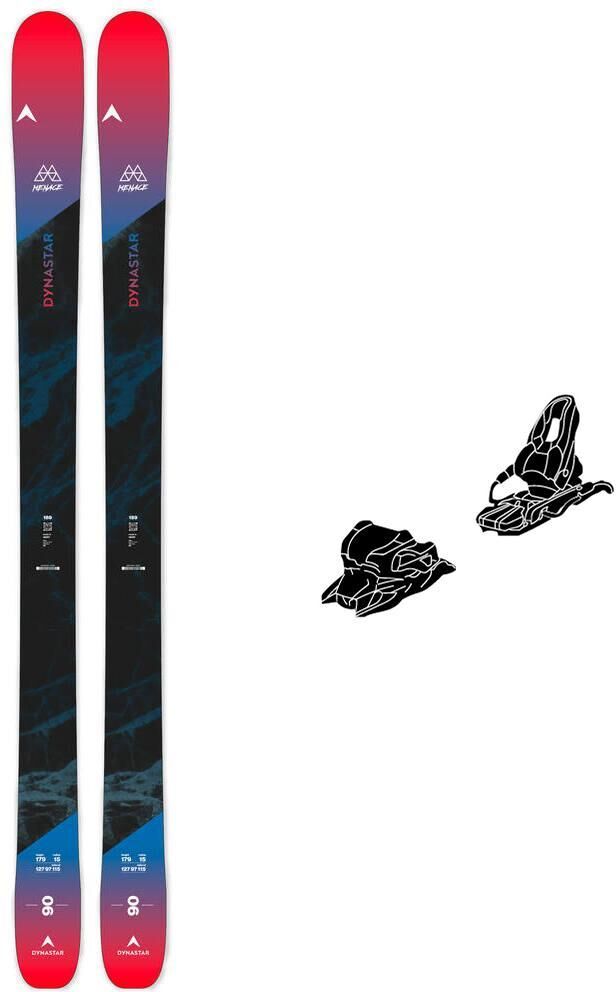 Dynastar  - Pack Ski M-Menace 90 - 180 + Nx 11 Gw B90 Black - Ski