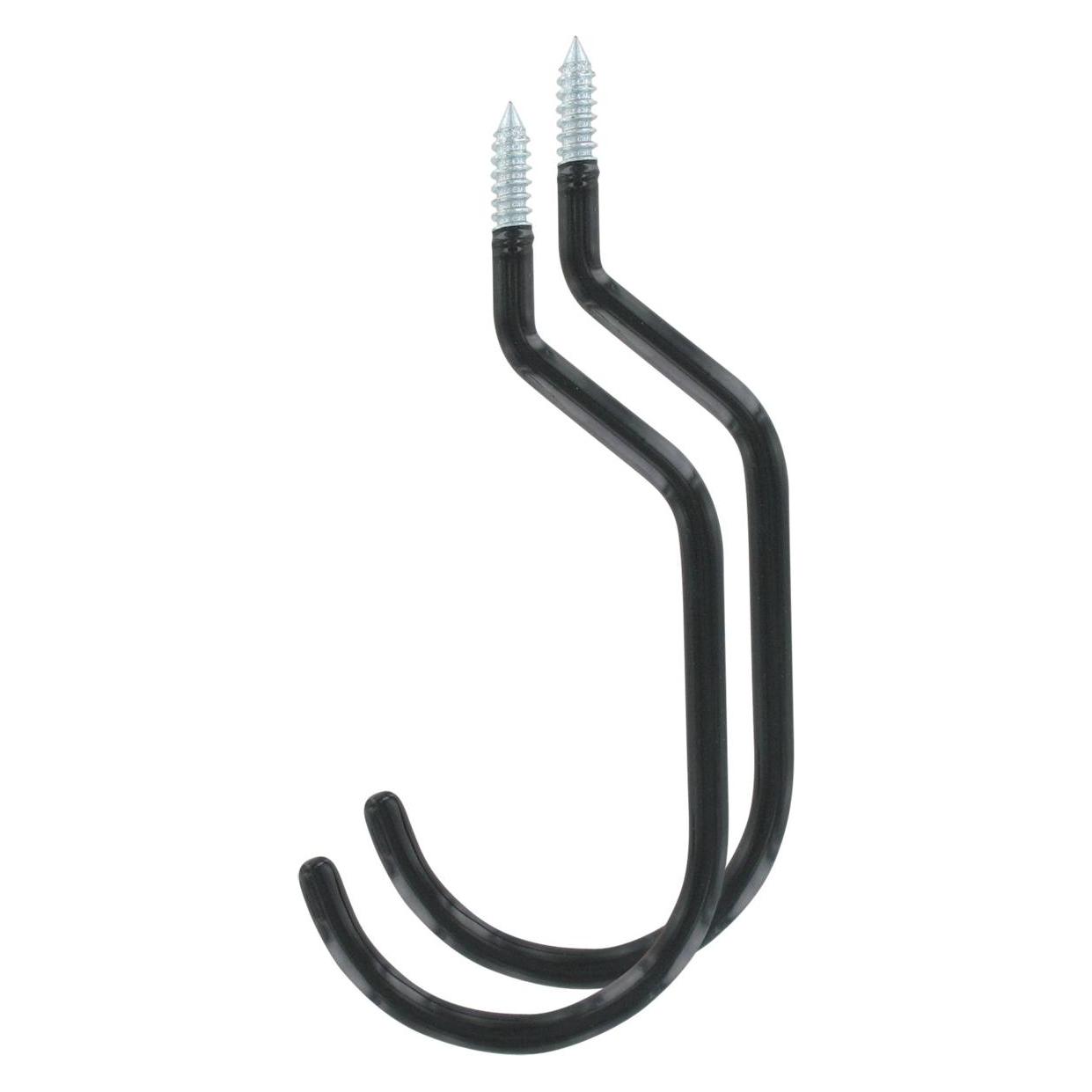 VAR Fahrradhaken PR-70302 Gr. L f. MTB plastifiziert per Paar schwarz (VAPR70302)