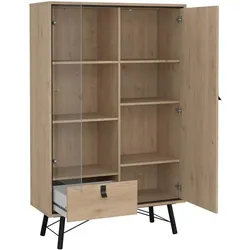 CaliCosy, Vitrine + Buffetschrank, Joyce (102 x 40 x 162 cm)