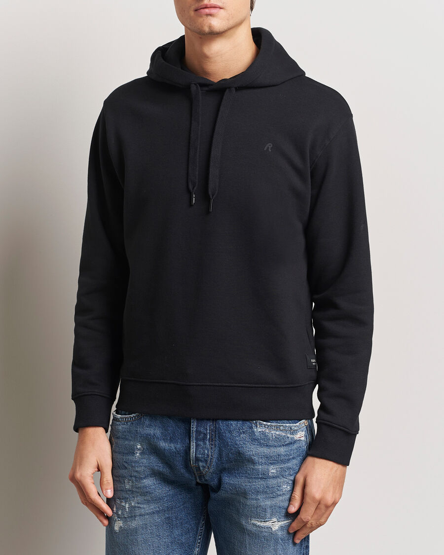 Replay Tonal Logo Hoodie Black men M Sort