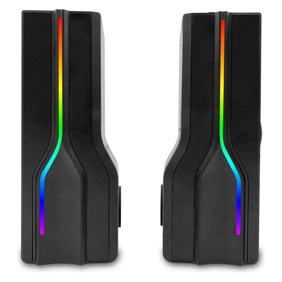 Media-Tech COBRA PRO ARAGOR 2.0 - Convertible 2 in-Line Input and Bluetooth Dual-Game 2.0 Speakers (8 W, 2.0 Kanal) (MT3175)