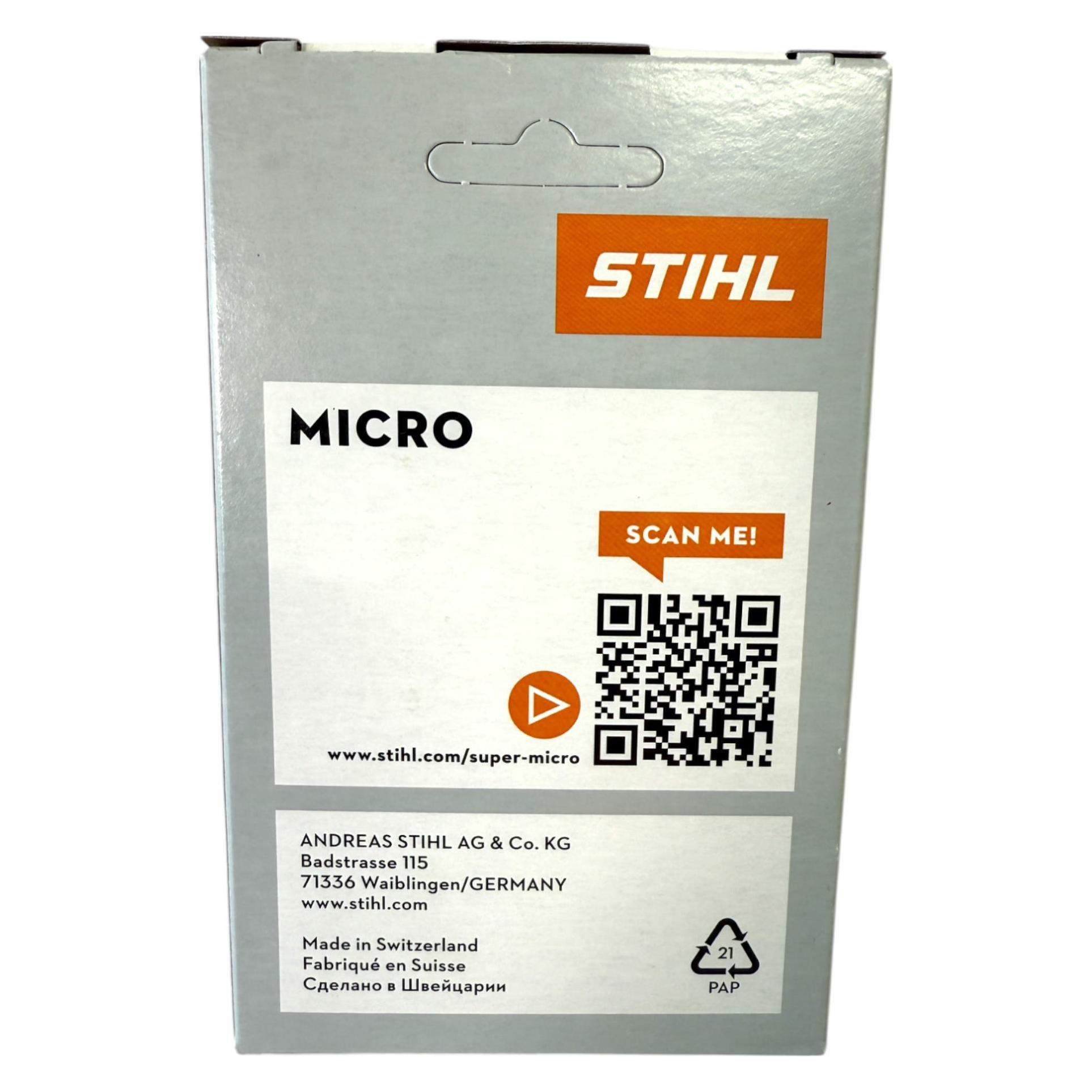 Stihl 4x 1/4" Picco Micro 3 (PM3) Sägekette 30 cm 1/4" P 1,1 mm 64 TG 4 Stück ( 4x 36700000064 ) (Kettensäge) (36700000064)