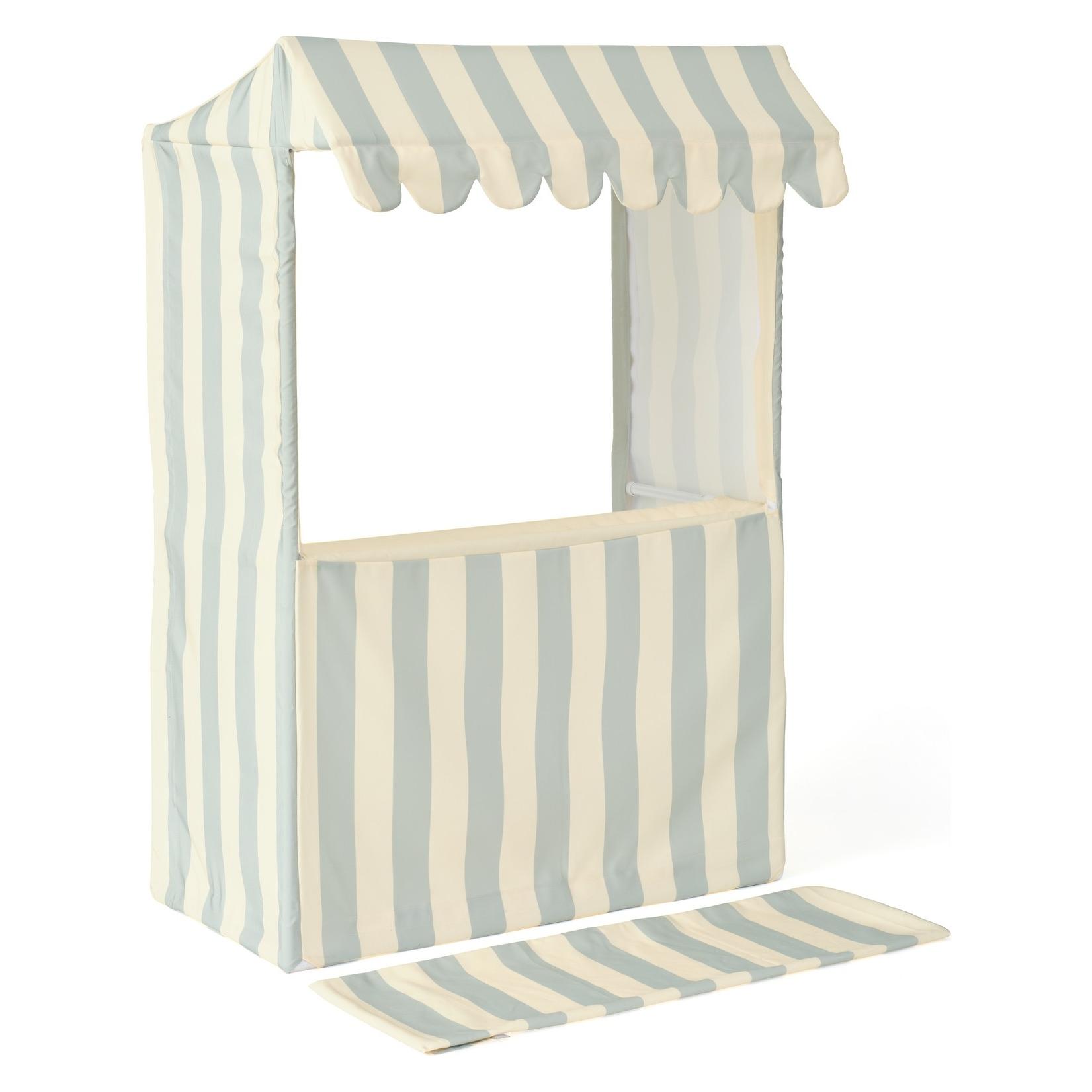 Kids Concept Marktstand gestreift helles Türkis (1001095)
