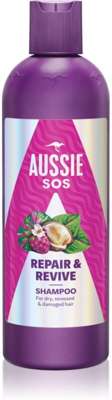 Aussie SOS Repair & Revive shampoing nourrissant pour cheveux et cuir chevelu fatigués 500 ml