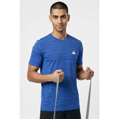 T-Shirt ADIDAS PERFORMANCE "WE FLEX T", Herren, Gr. L, blau (dunkelblau melange), Obermaterial: 92% Polyester, 8% Elasthan, Shirts T-Shirt