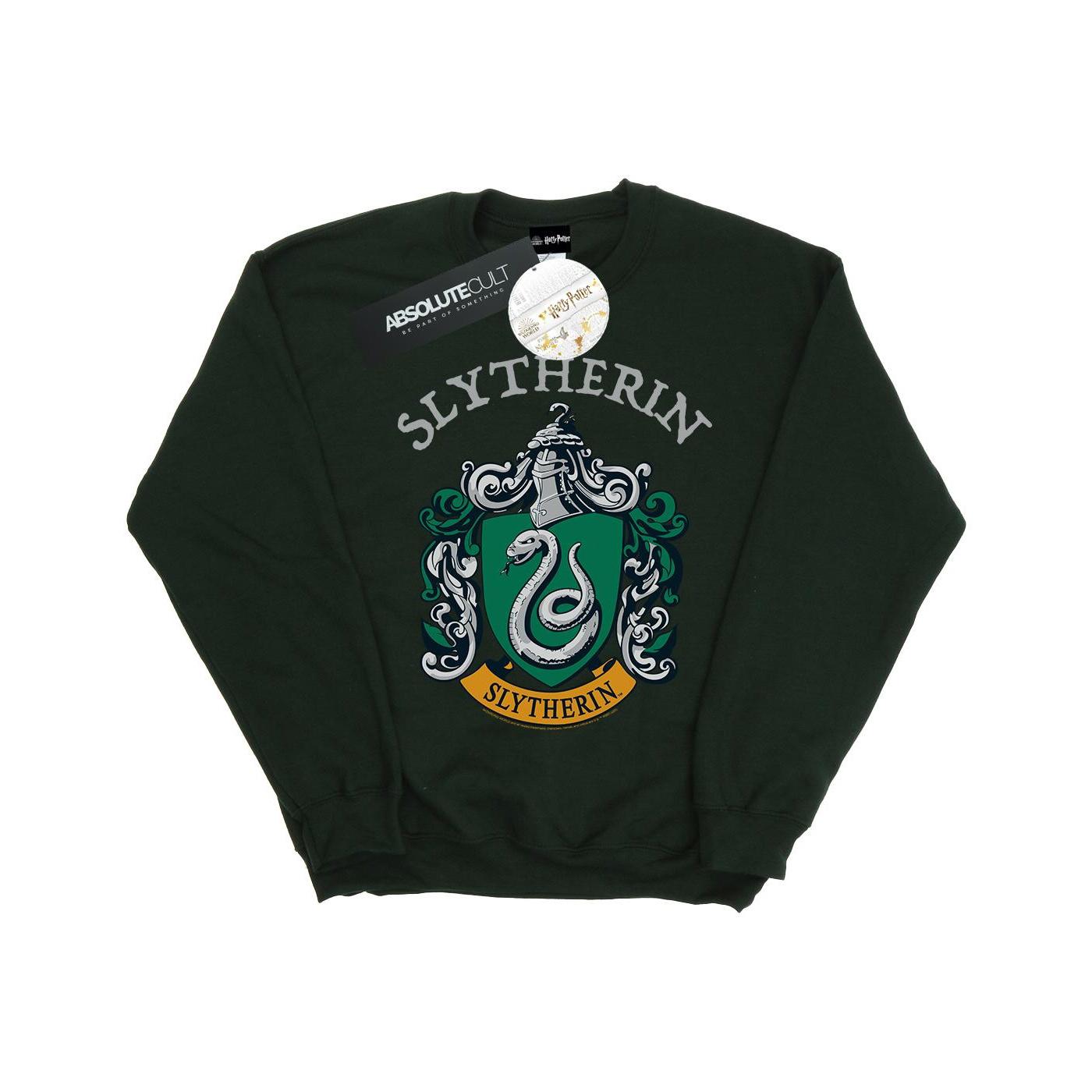 Harry Potter Heren Slytherin Crest Sweatshirt (Bosgroen)