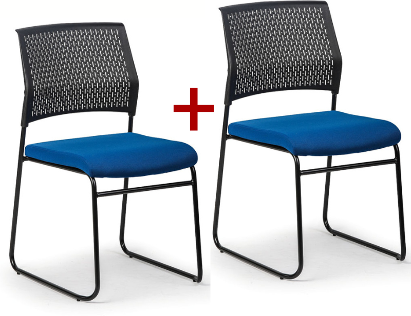B2B Partner Konferenzstuhl MYSTIC 1+1 GRATIS, blau