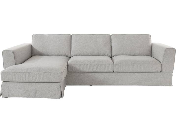 Ecksofa, 284x165 cm, 100% PES, Grau (Light Granit), 3-Sitzer, Vintage, Timbers