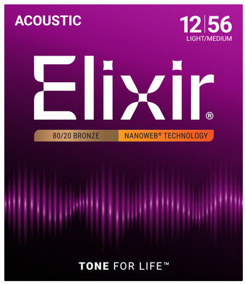 Elixir Nanoweb Light-Medium Acoustic