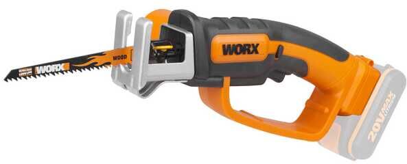 Worx WG894E.9 - Scie alternative à batterie  - 3 lames offertes - SANS BATTERIE NI CHARGEUR