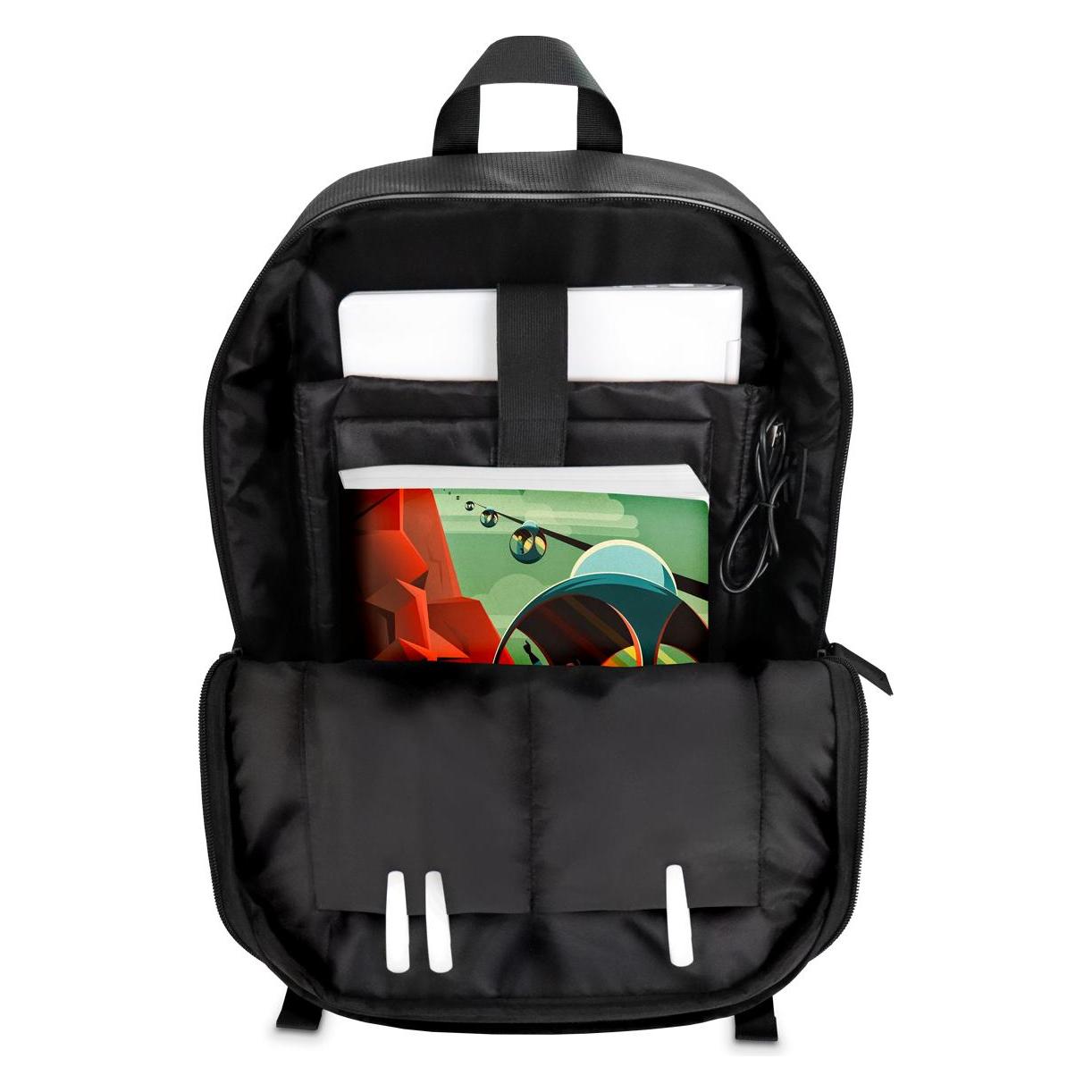 Atlantis Land NS-KLB200311-A Notebooktasche 39,6 cm (15,6') Backpack Schwarz, Weiss (25 l) (NS-KLB200311-A)