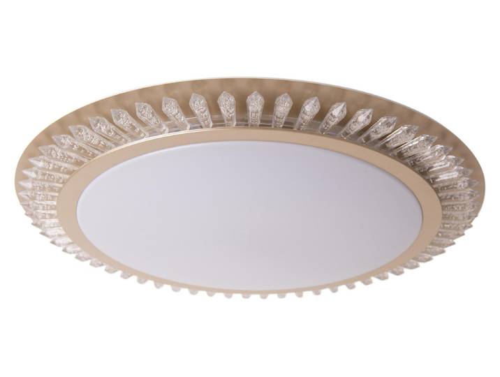 Plafonnier LED\, métal\, or\, CCT\, télécommande\, D 48 cm