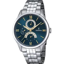 Festina Quarz Herren Multifunktion collection F16822/A - blau,silber - 43.0mm