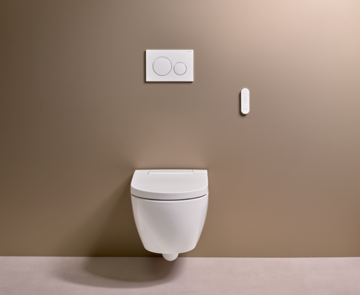 Geberit AquaClean Alba Dusch-WC 146350011 weiß KeraTect, spülrandlos, Komplettanlage