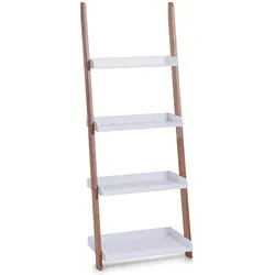 Zeller Present, Badezimmerregal, Leiter-Regal (55 x 30 x 145 cm)