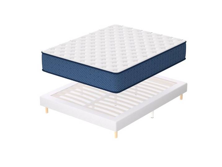 Matelas et Sommier Tapissier 160x200 Mémoire de forme Matelas 160x200x28 - Sommier 160x200