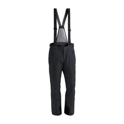 Skihose MAIER SPORTS "Anton 2", Herren, Gr. 94, Langgrößen, schwarz, 100% Polyester, Hosen Skihose, Herren Schneehose mit Hosenträgern, wind/wasserdicht, Regular Fit