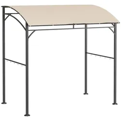 STILVORA Grillpavillon Polyester Beige 215x150x220 cm, UV-beständig mit 10 Haken