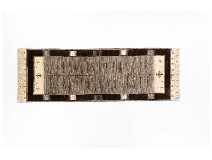 Nomadenteppich Lori Fein Negra/ Farbe: Grau / Masse (BxT) :96x294 cm