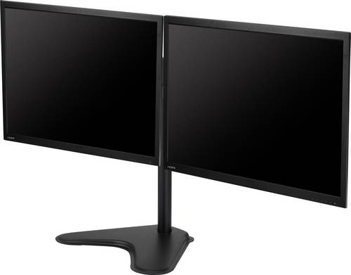 SpeaKa Professional SP-6644612 Secundus Monitor-Standfuß 2 Display(s) 33,0cm (13") - 81,3cm (32") Schwarz Neigbar, Schwenkbar