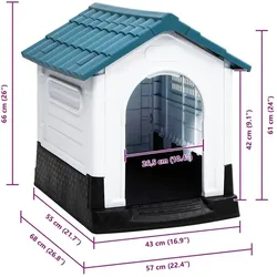 vidaXL Rhea (Hundehütte), Hundehütte