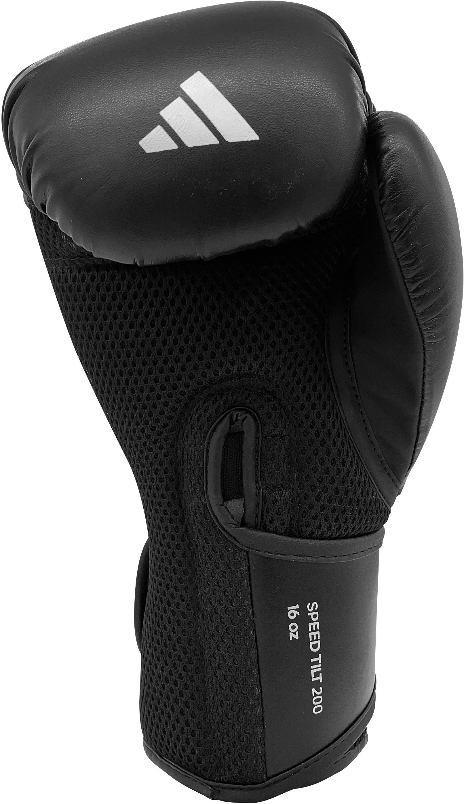 Boxhandschuhe ADIDAS PERFORMANCE "adidas Speed Tilt 200" Gr. 16, schwarz-weiß (schwarz, schwarz), Boxhandschuhe, 16 16, Kunstleder, Boxhandschuhe
