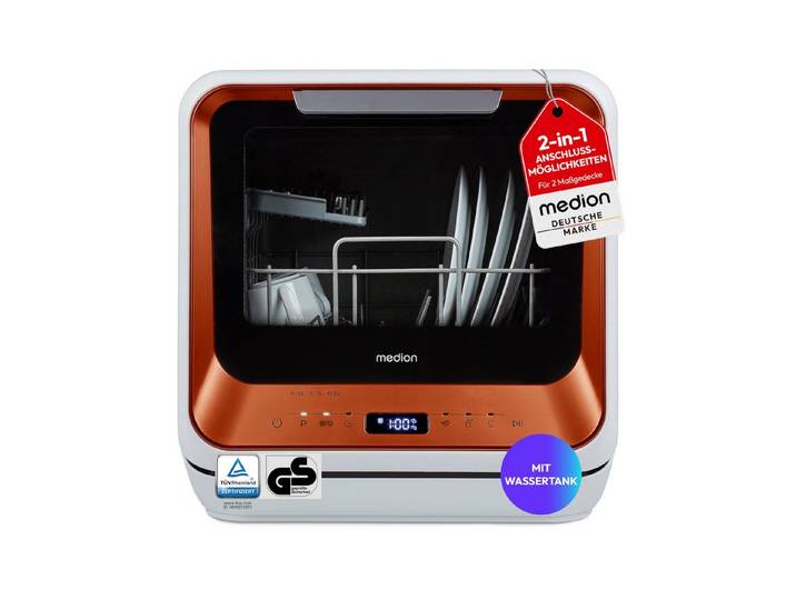 Medion® Tischgeschirrspüler MD370764, 2 Maßgedecke
