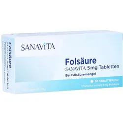 Folsäure Sanavita 5 mg Tabletten 50 St