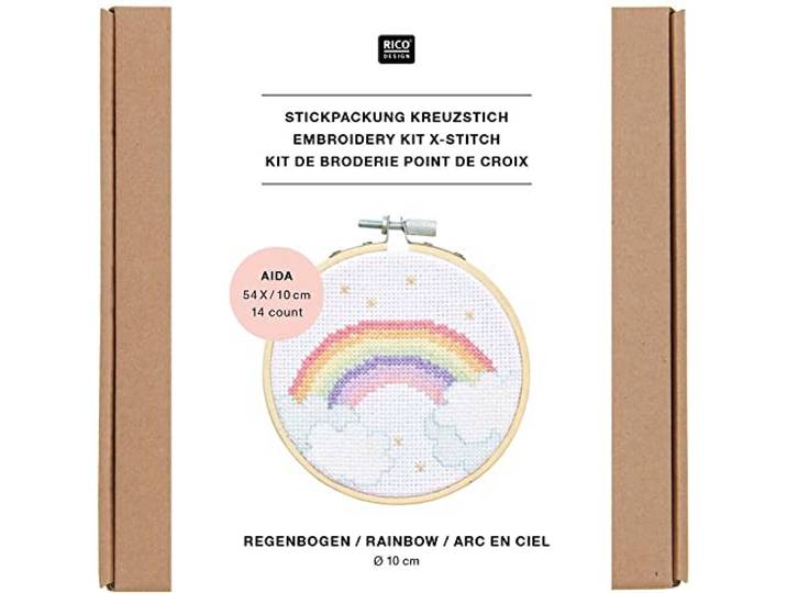 Stickpackung Mini Kit Regenbogen