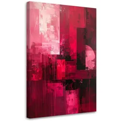 BILD auf Leinwand, Rote moderne Abstraktion