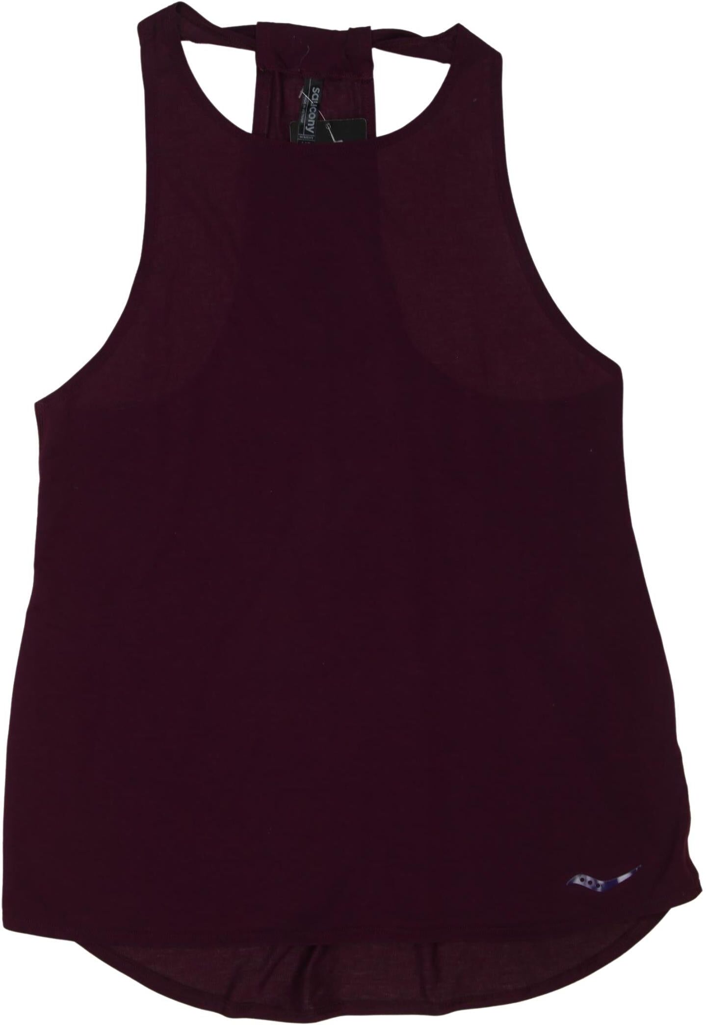 Saucony Damen Top, Bordeaux, Gr. XS, kein / Etikett - Second Hand