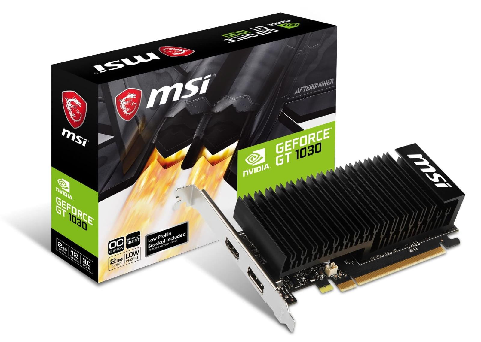 MSI GeForce GT 1030 2GHD4 LP OC videokaart