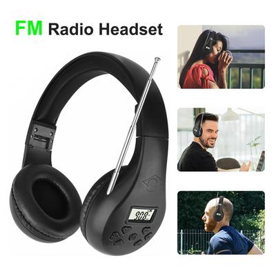 Portable FM Radio Headset With Digital Display For Conferences And Simultaneous Interpretation black