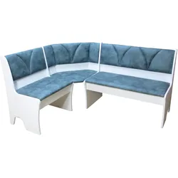 möbel direkt online Eckbank 124x165 cm Silvia Weiss,Buche natur, Nuss Dunkel