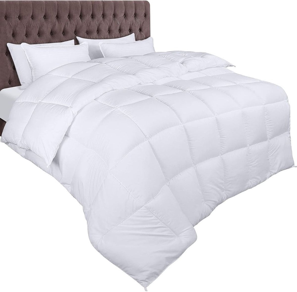 DailySupplies® Extra zacht 4 seizoenen dekbed voor volwassenen, wit, microfibre